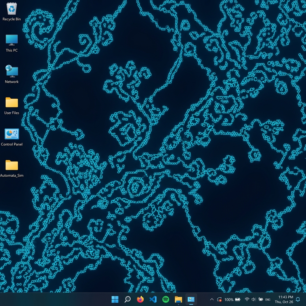 Forma running as a Windows desktop wallpaper